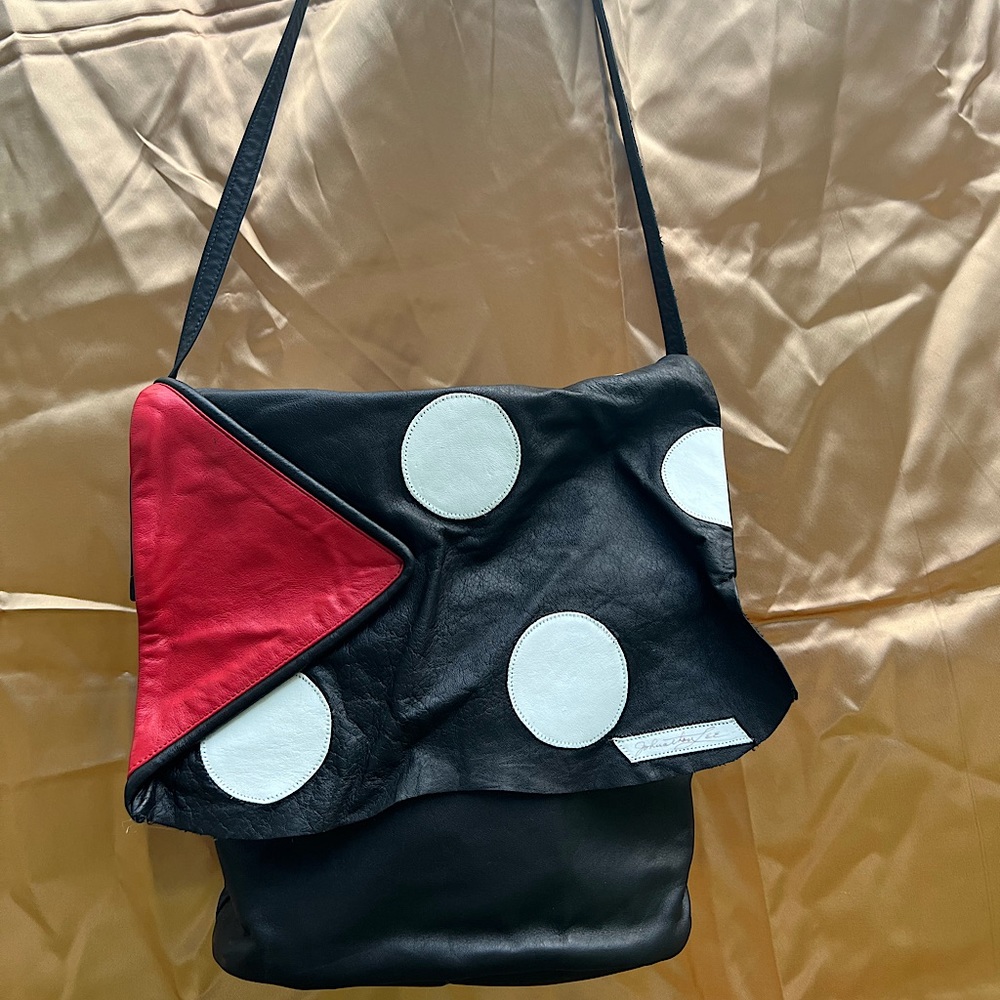 Polka-Dot Jonathan Lee Crossbody Bag